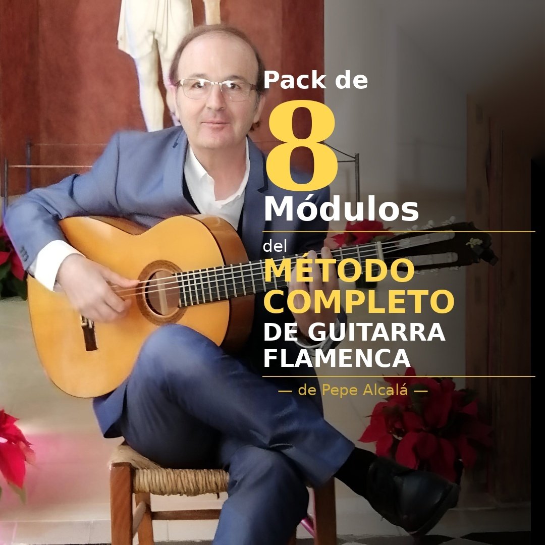 PACK 8 MÓDULOS (Con Acompañamiento al Cante y Catálogo Maestro de Falsetas) - MÉTODO COMPLETO DE GUITARRA FLAMENCA product image (1)