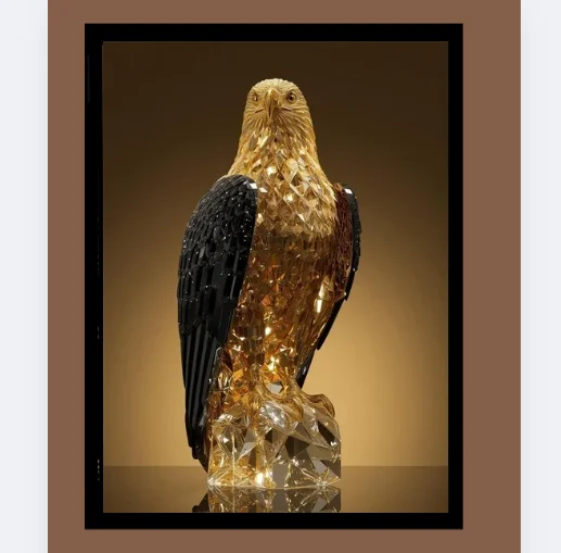 Crystal Eagle Sculpture Wall Art product image (1)