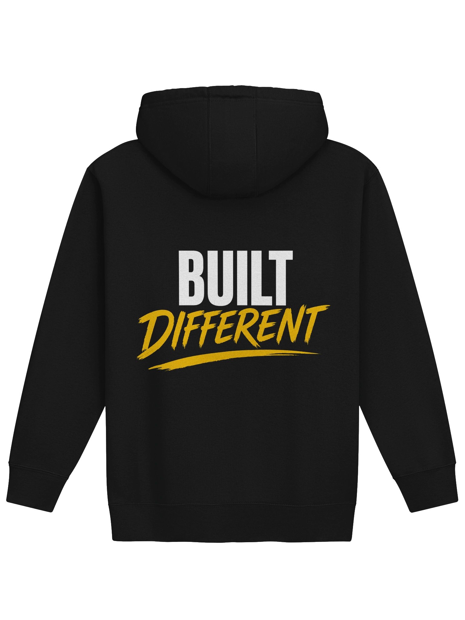 Built Different Premium Hoodie – Black/Gold product image (1)