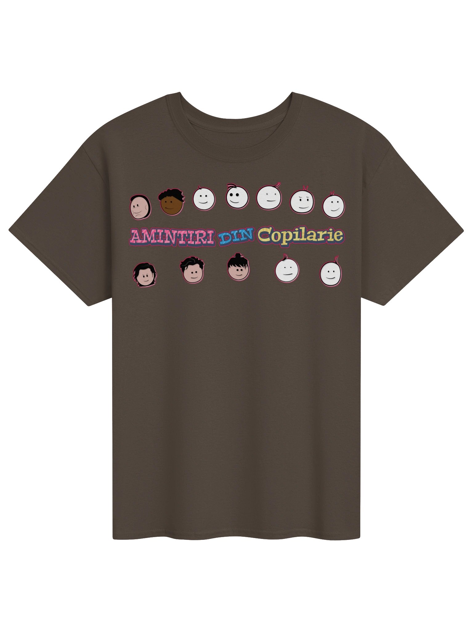 👕 Tricou Ciocolatiu Damă „Amintiri Din Copilărie” – Personajele product image (1)