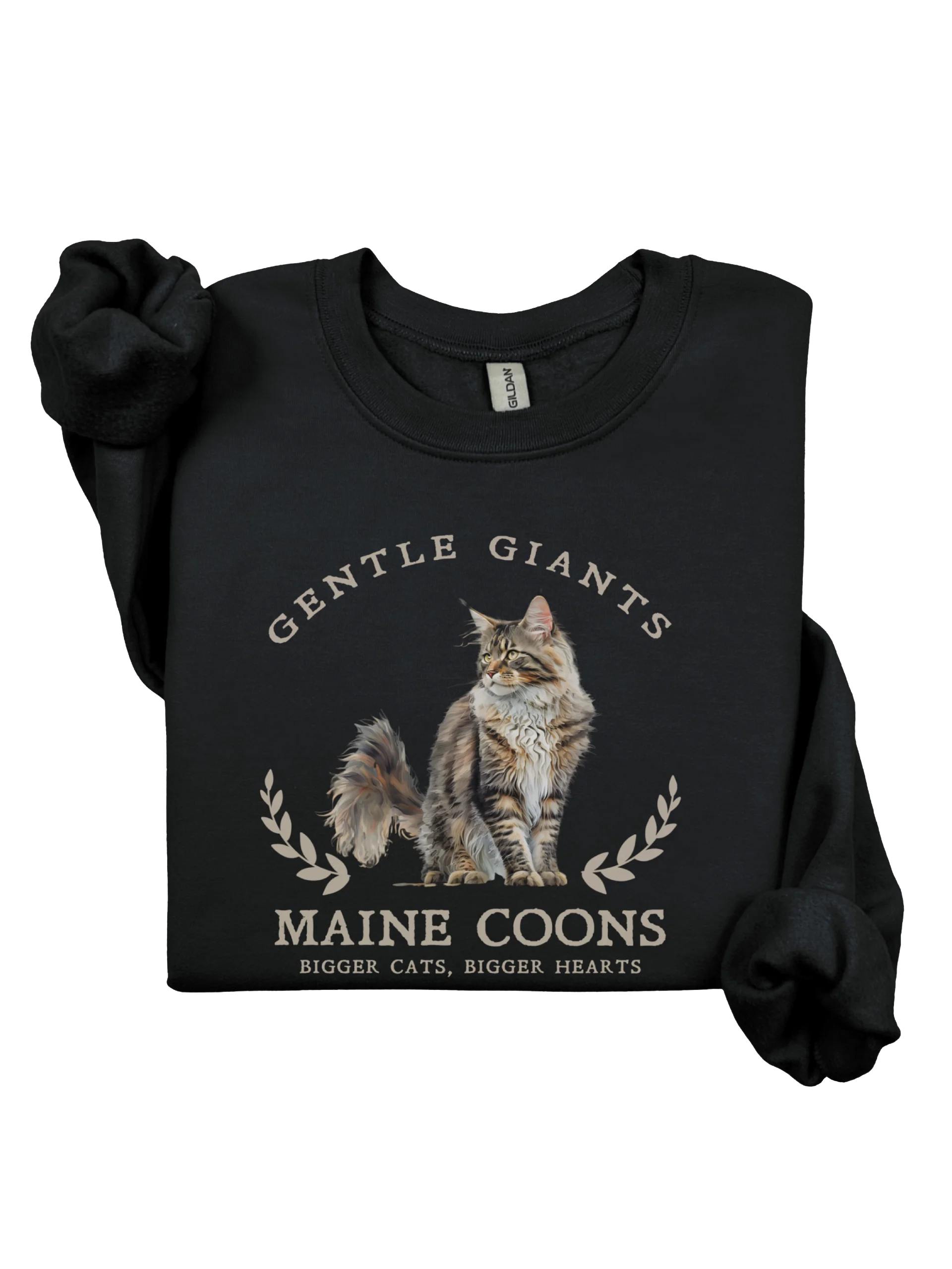 Gentle Giants Maine Coon Cat Sweatshirt (dark) product image (2)