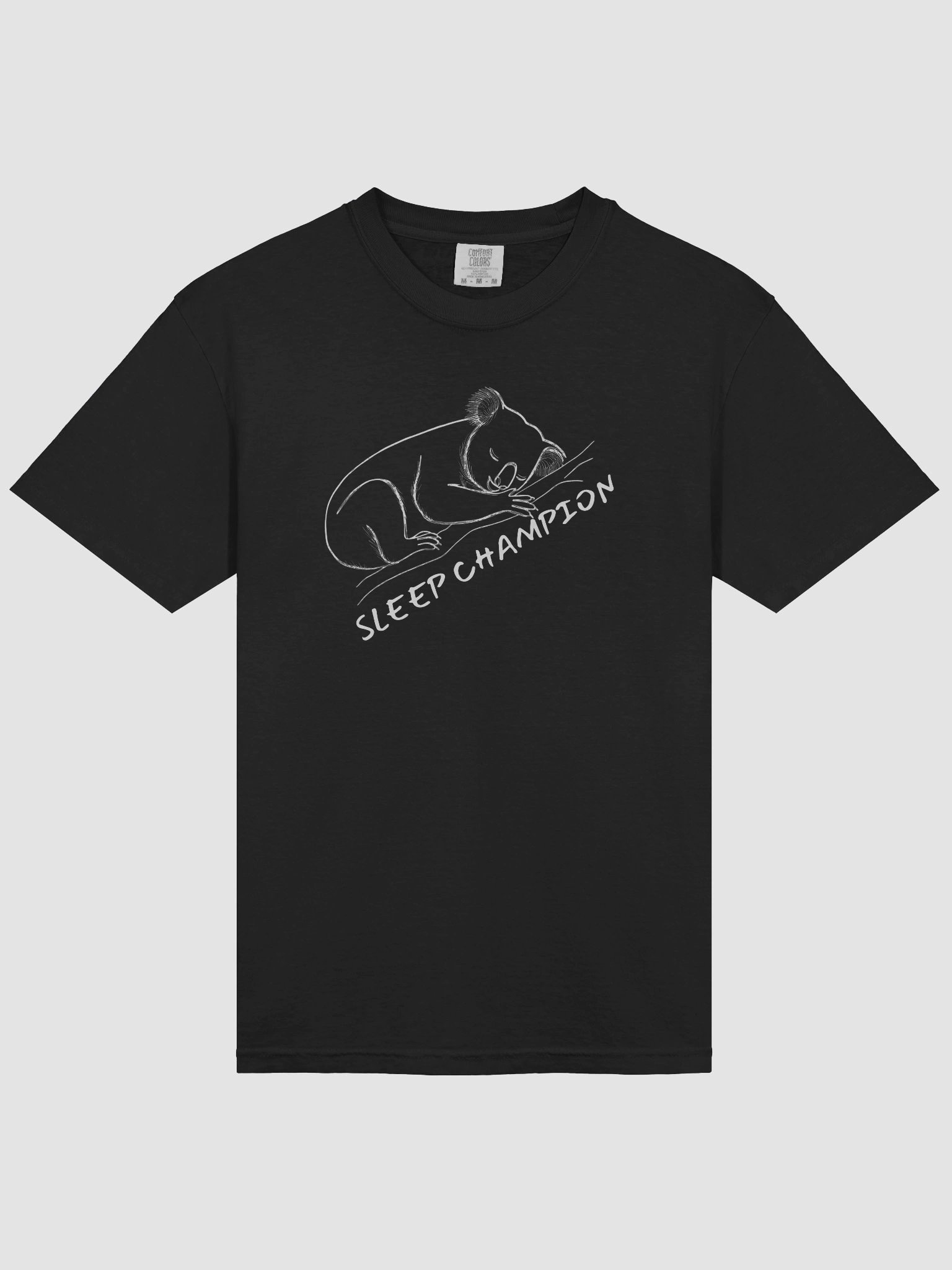 Sleep Champion – Cozy Koala Nature Tee - Large image design product image (5)