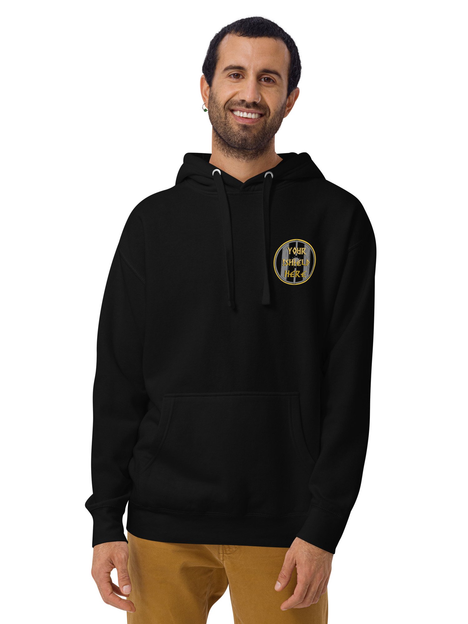 'BATTLE OF MIDGARD' SHIELD HOODIE by MIMIDOTB product image (3)