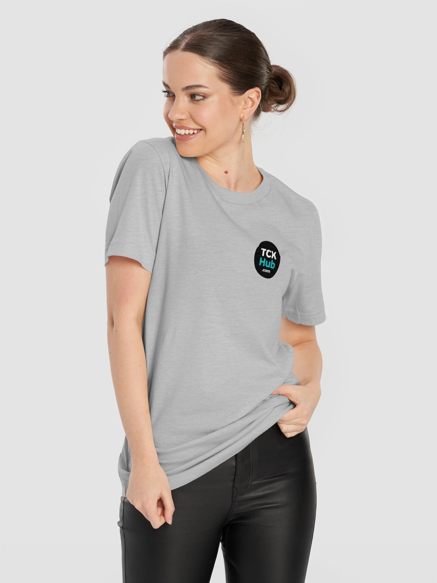 TCK Hub Round Logo Tee, Left Chest (Black Badge) product image (32)