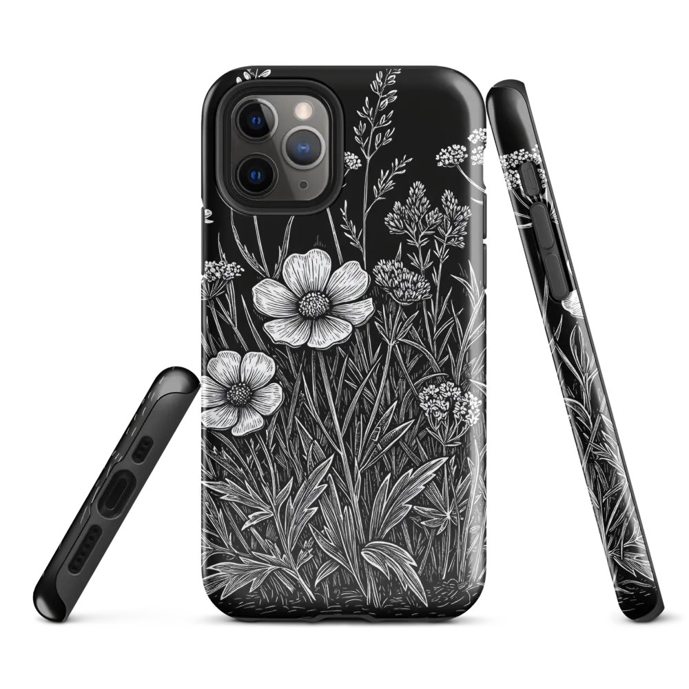 Engraved Wildflowers iPhone® Tough Case product image (1)