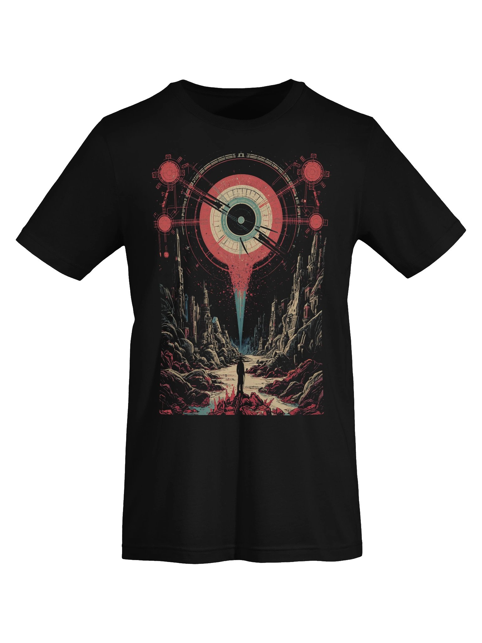 Cosmic Portal Sci-Fi Lightweight T-Shirt product image (4)
