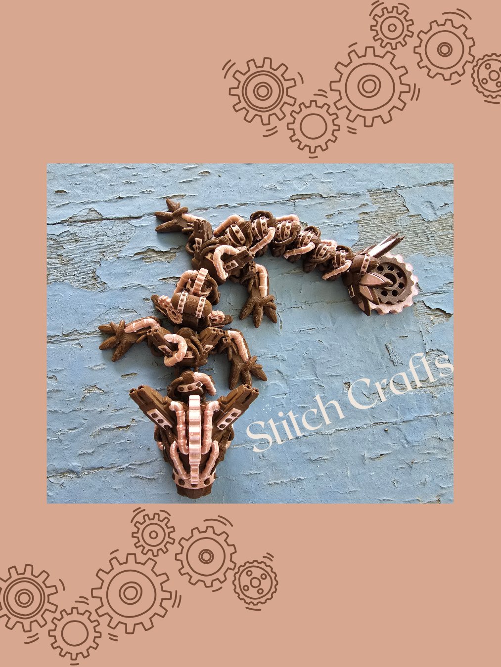 Rosegold Steampunk Serpent 🐑 product image (3)