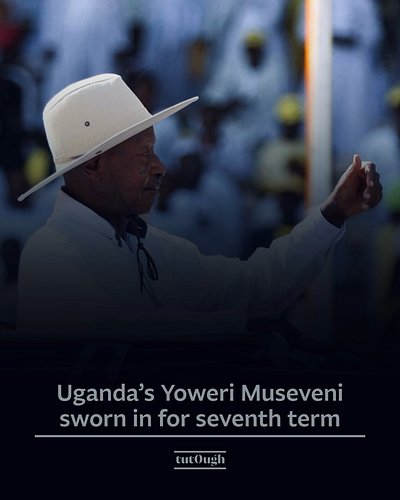 🇺🇬Ugandan President Yoweri Museveni has been sworn in for a seventh term, extending his nearly 40-year rule after winning the...