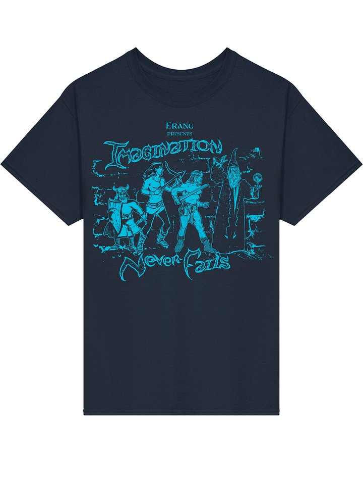 Imagination Never Fails - Classic T-Shirt (Blue Design on Black or Navy) product image (1)