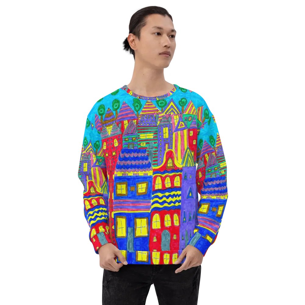 Abstract Playful Houses Unisex Sweatshirt product image (4)