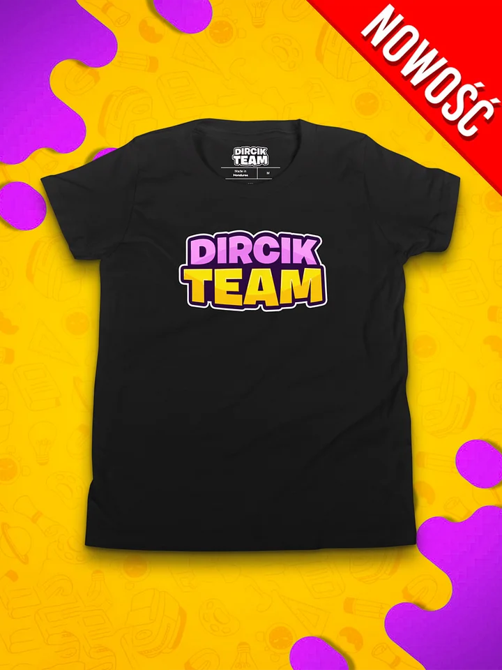 KOSZULKA DIRCIK TEAMㆍDLA DZIECIㆍCzarna product image (1)