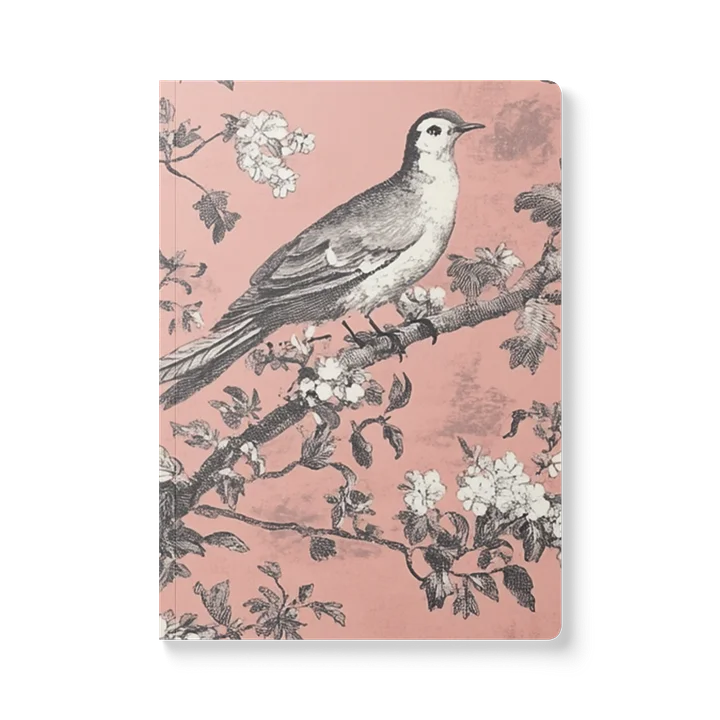 Softcover pink French toile notebook | French toile journal product image (1)
