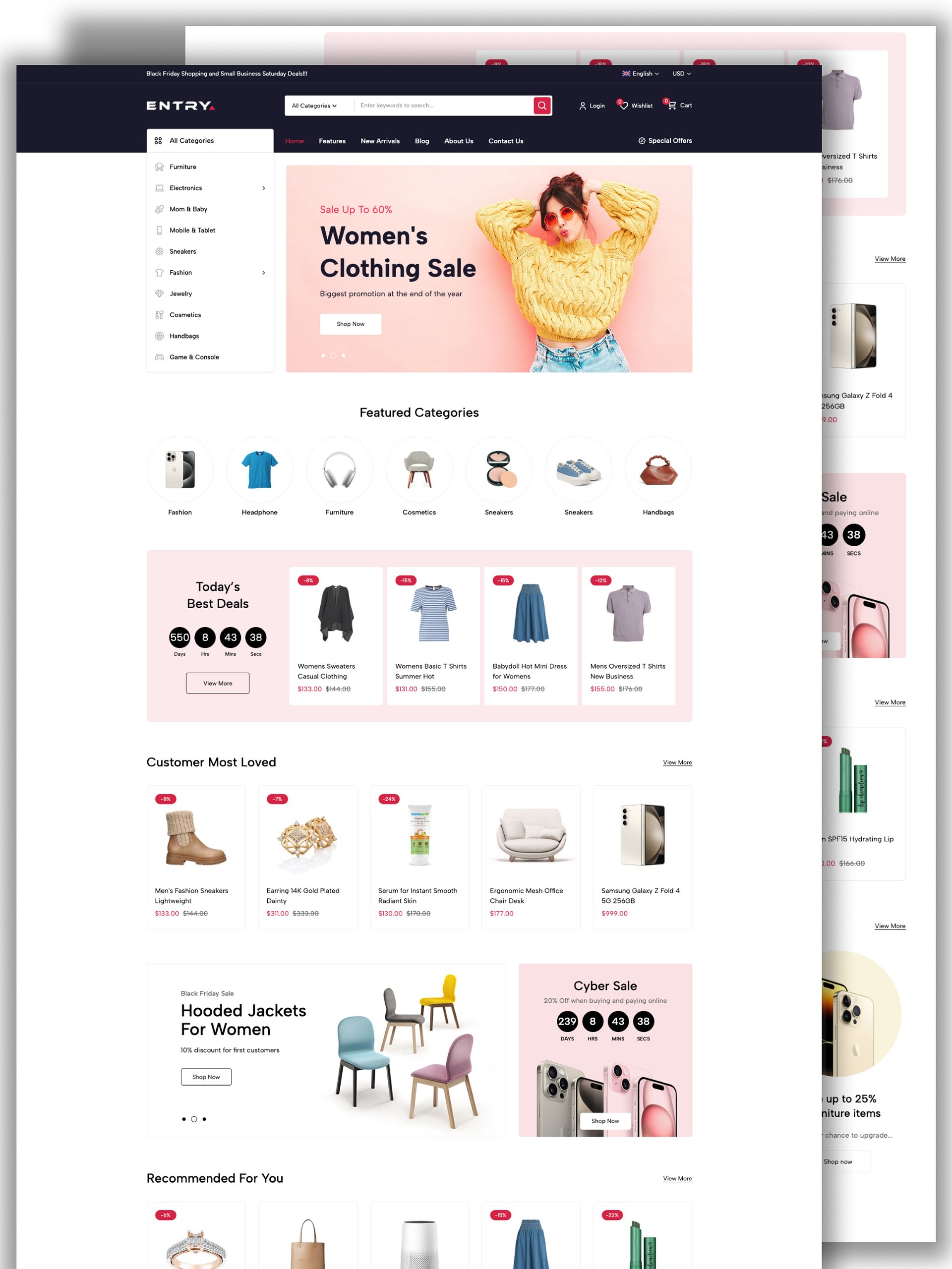 Complete Next.js eCommerce Platform | React 19 Storefront, Vite Admin & Node.js Backend product image (1)