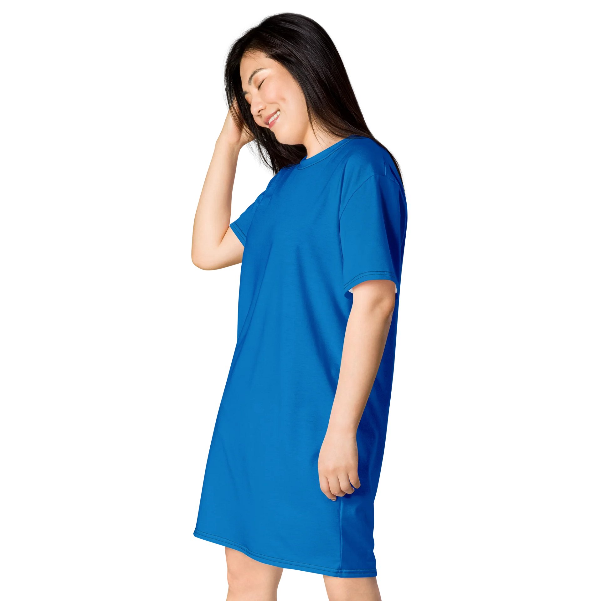 Oversized T-Shirt Dress - Classic Navy Blue, Sizes 2XS-6XL product image (3)