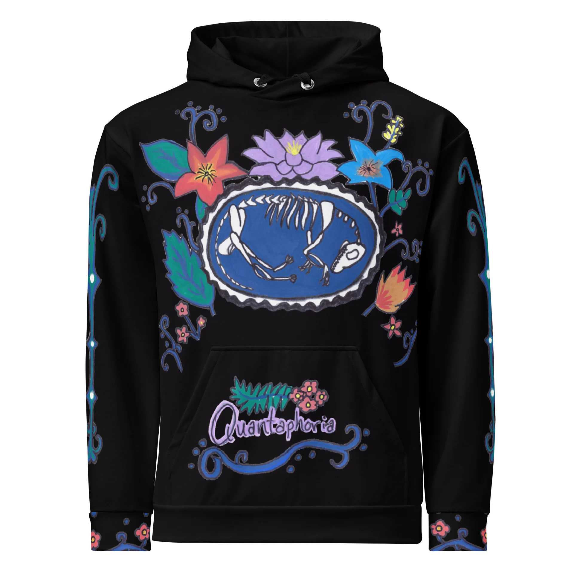 Flower-Grave Hand-drawn Hoodie product image (1)