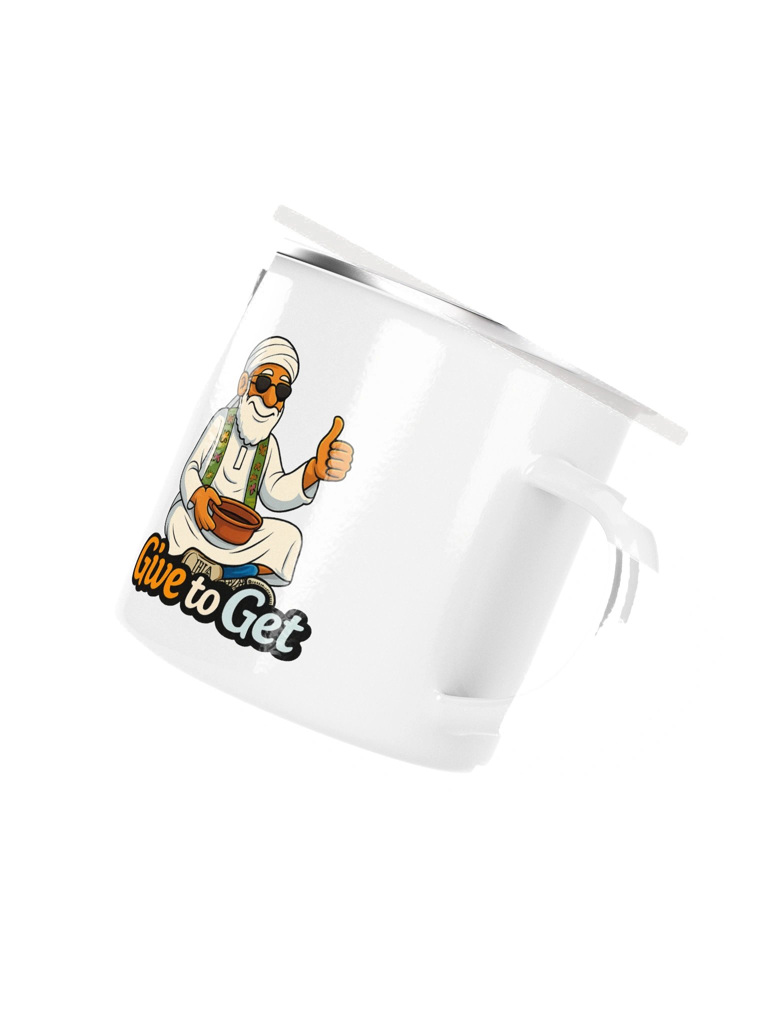 Give to Get Enamel Mug product image (3)