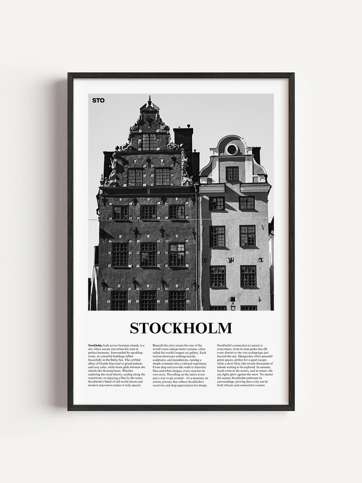 Stockholm 01 Newspaper Poster product image (1)