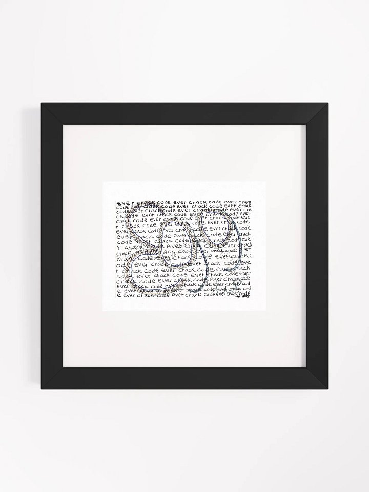 ever crack code egg Panel Card Print Framed product image (2)