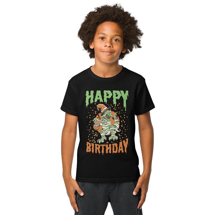 Happy Birthday (Dinosaur Halloween) T-Shirt For Kids product image (1)