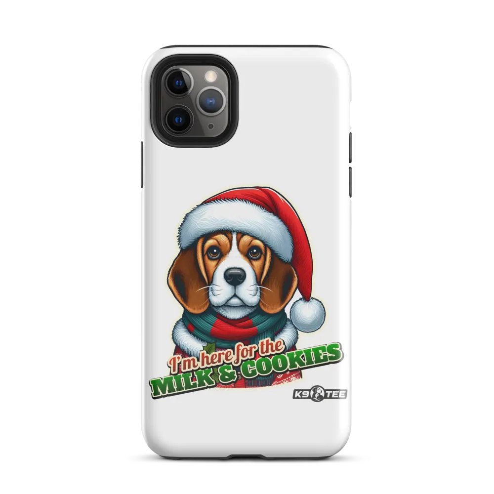 Beagle Santa Paws iPhone Tough Case product image (34)