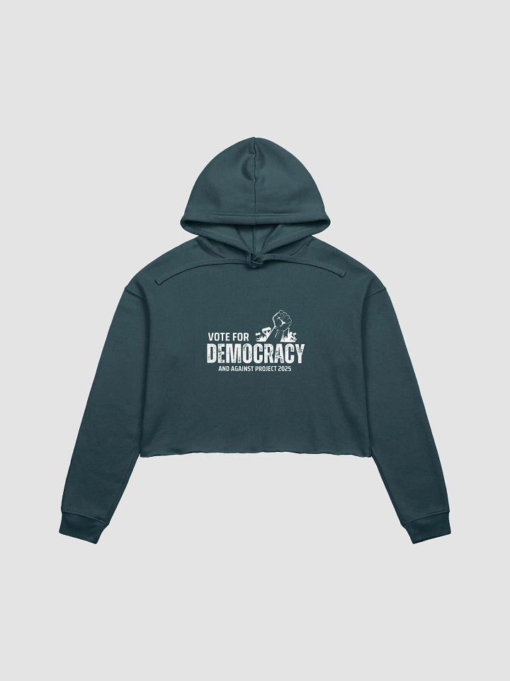 Pris-Vote For Democracy-INDEPENDENT TRADING CO. WOMEN’S LIGHTWEIGHT CROPPED HOODIE product image (5)