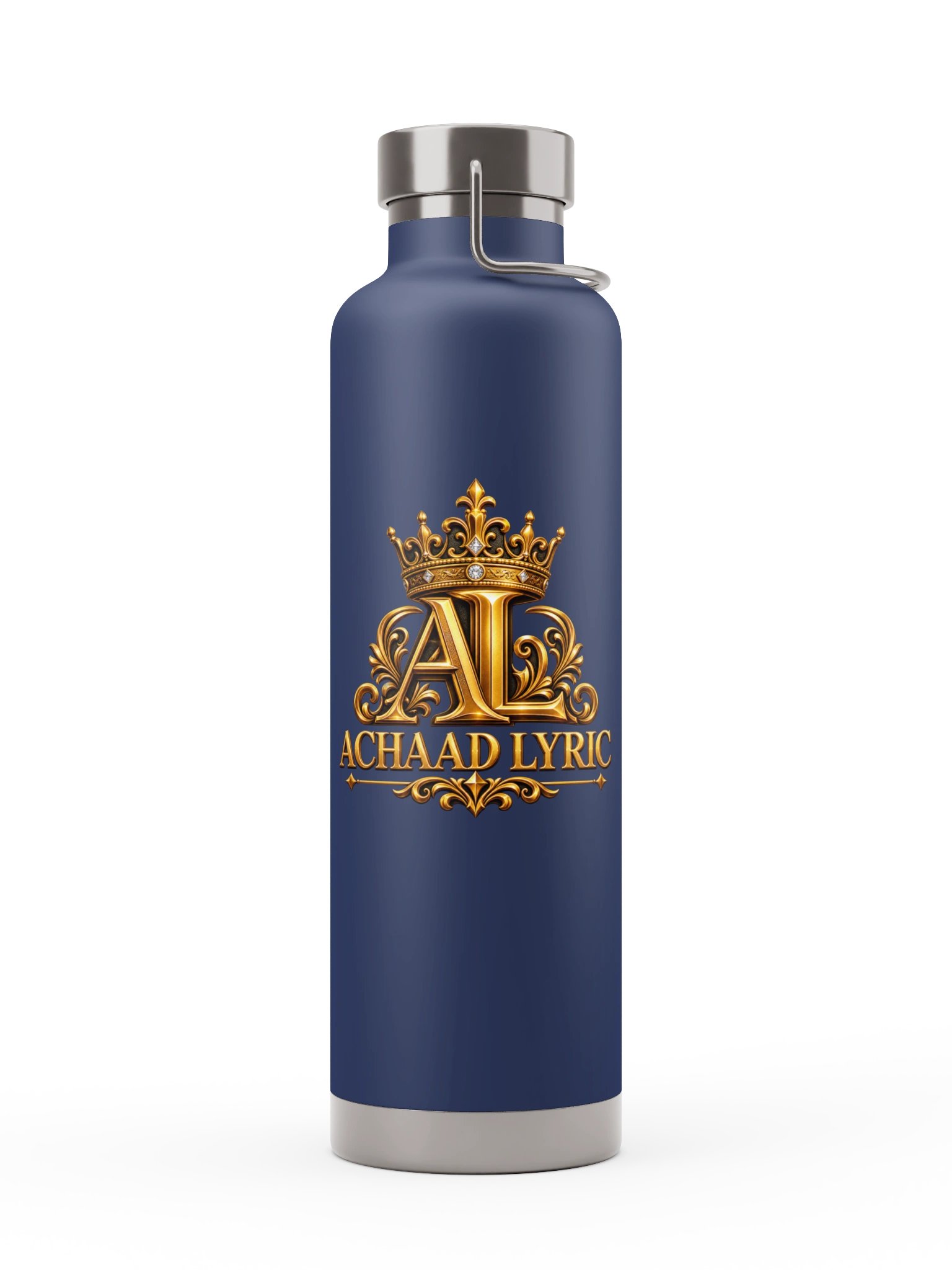 Achaad Lyric Royal Blue | Signature Crown 22 oz Insulated Bottle product image (1)