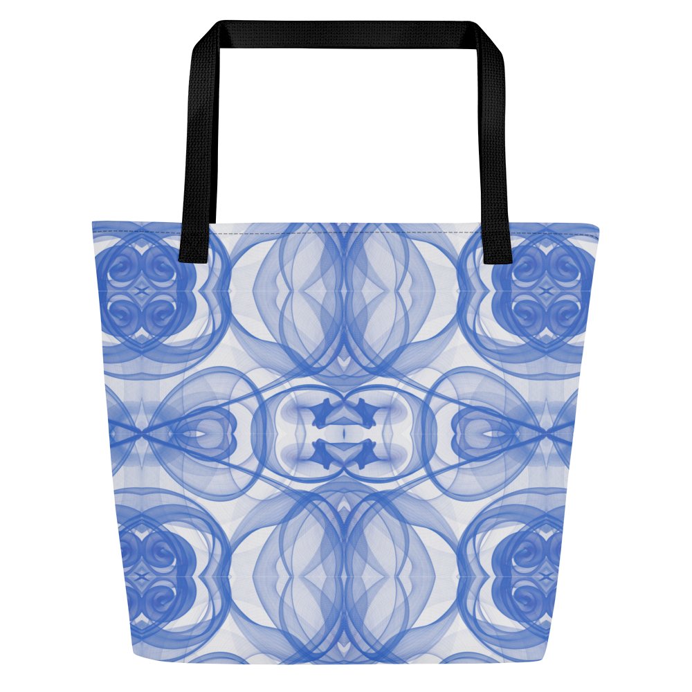 Bag Blue Smoke Elegance: Abstraktes Linienmuster product image (5)