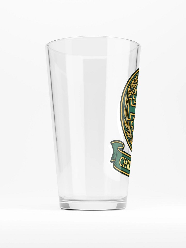 Jerusalem Cross Christus Rex Pint glass product image (2)