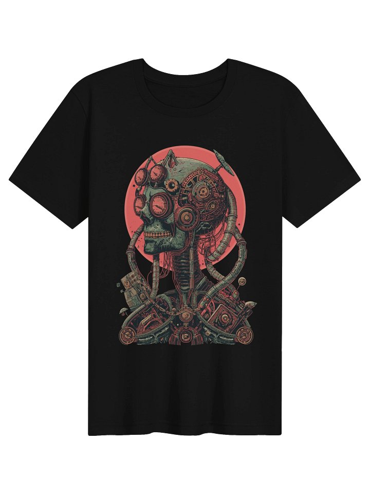 Retro Cyborg Skull Lightweight T-Shirt product image (1)