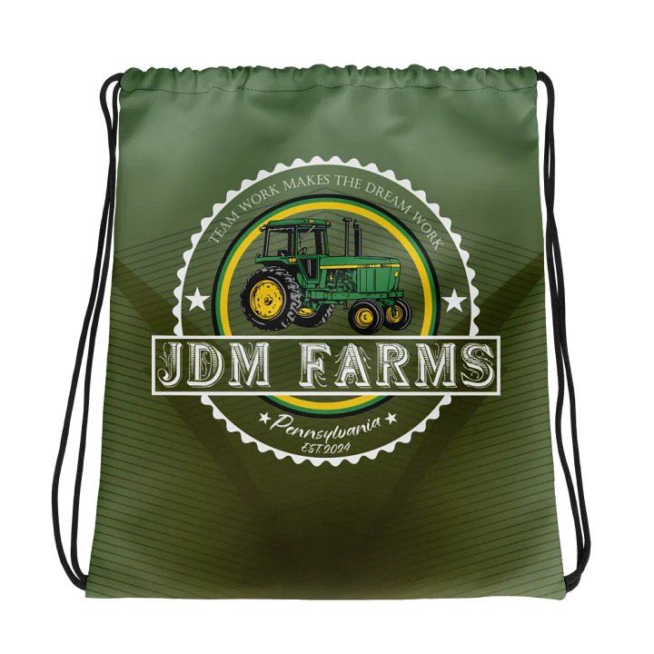 JDM FARMS Team Work Drawstring Bag product image (1)