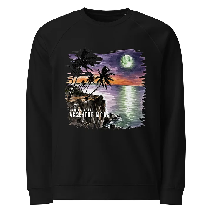 Absinthe Moon Unisex Raglan Sweatshirt Sketch Edition (Official Artist Merch) product image (2)
