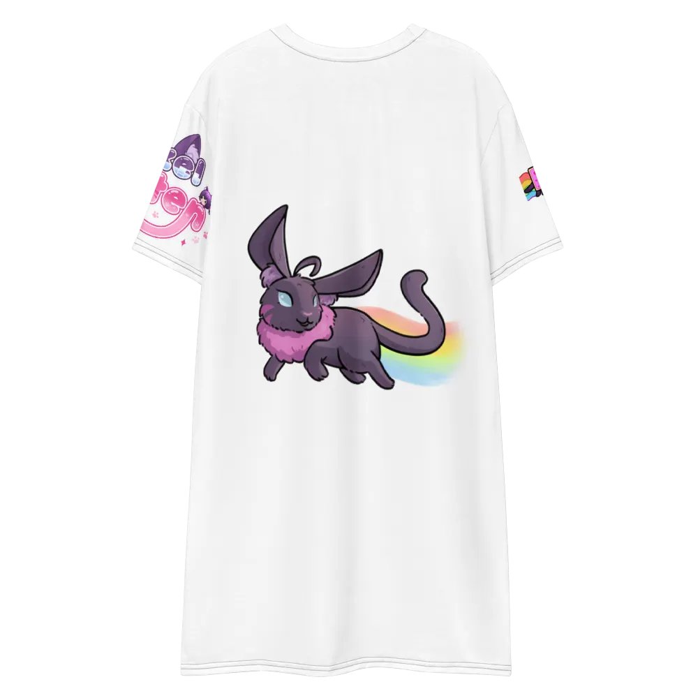 Pixel Kitten Playful All-Over T-Shirt Dress product image (7)