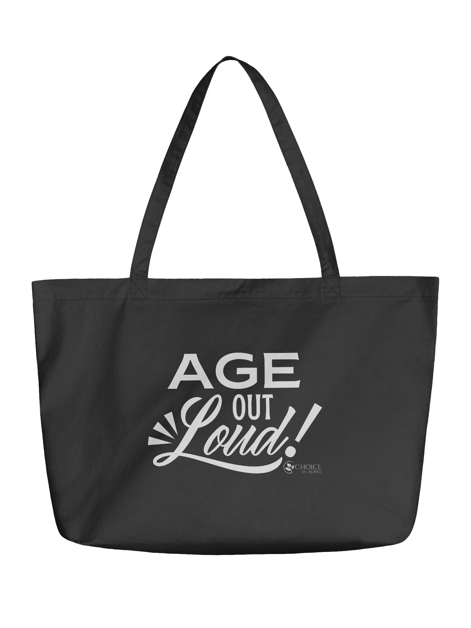 Eco-Friendly Organic Cotton Tote by Econscious - "Age Out Loud" product image (1)
