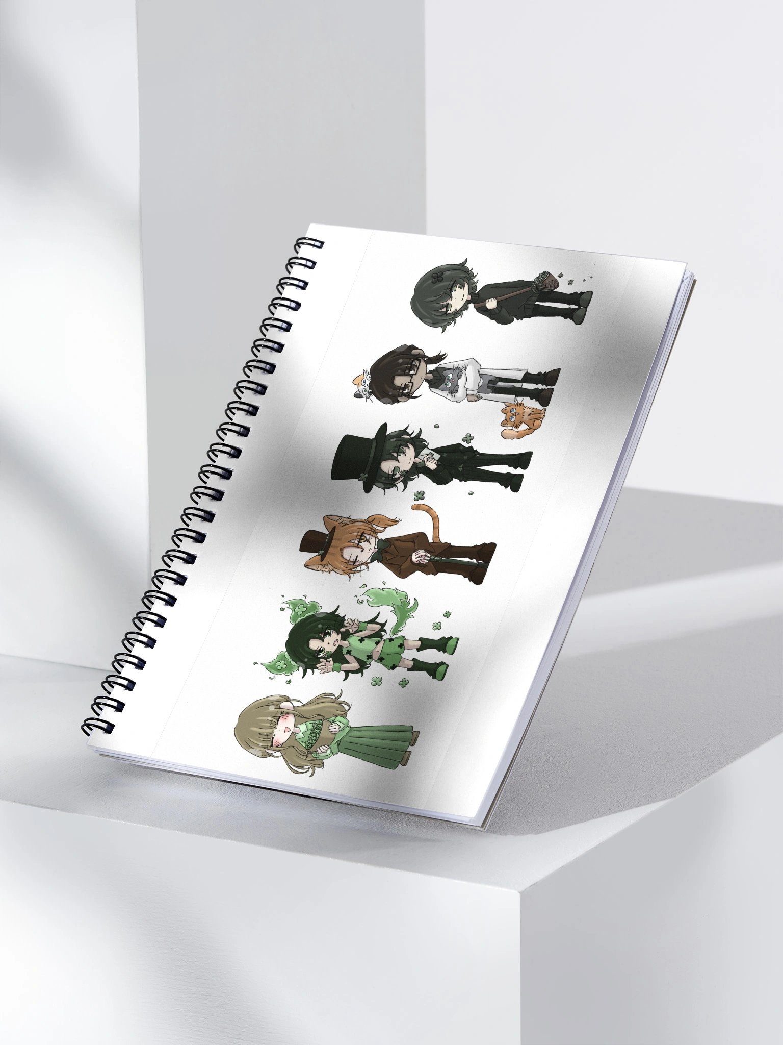 St. Patrick's Day Chibi Notebook product image (1)