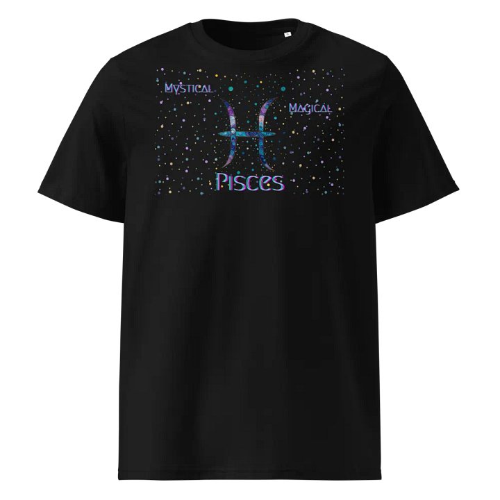 Pisces, Mystical Magical Pisces, Black Tee product image (1)