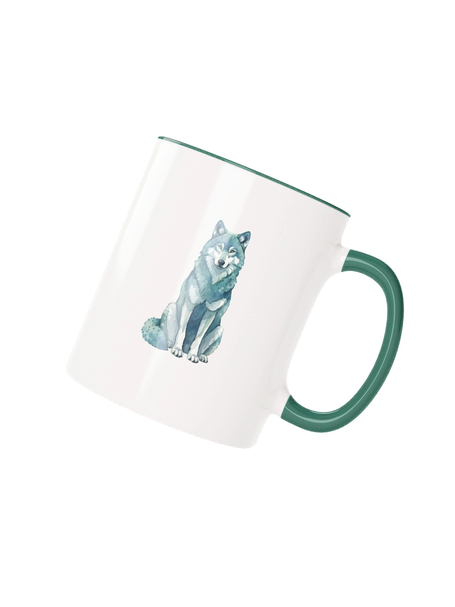 Symmetrical Wolves Ceramic Mug product image (3)