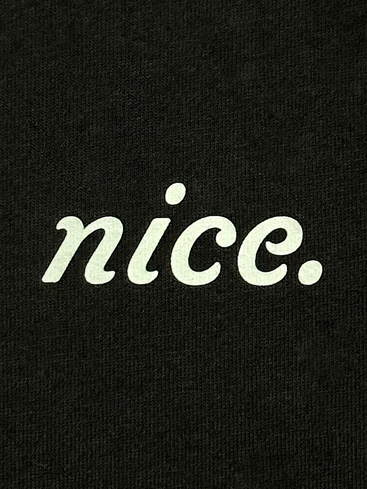 Nice. Classic Black Tee product image (2)