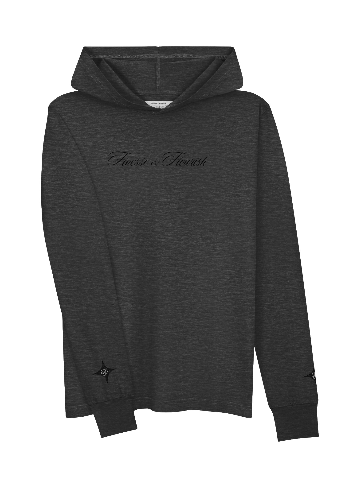 F&F Script Hooded Long Sleeve Tee product image (3)