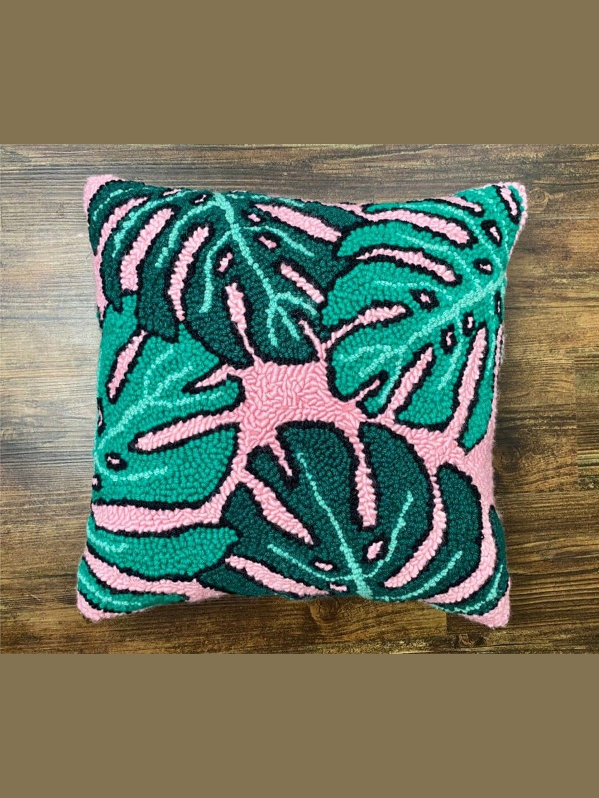 Monstera Leaf Punch Needle (Digital PDF Pattern) product image (1)