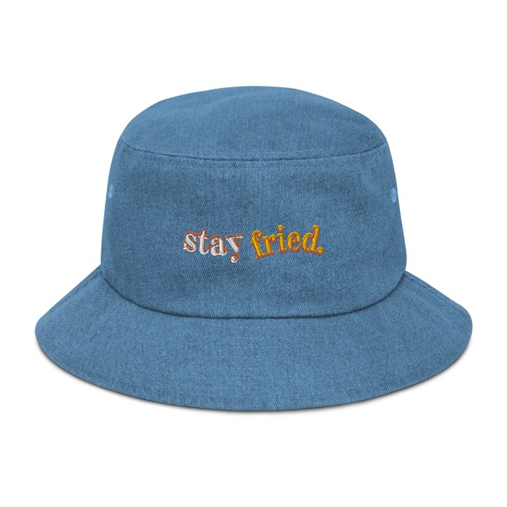 STAY FRIED denim bucket hat product image (28)