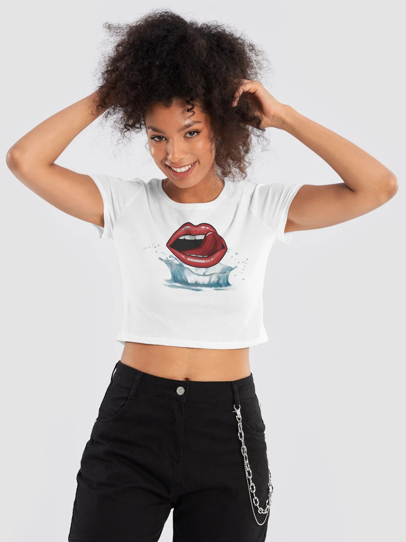 Wet Lips Crop Top product image (2)