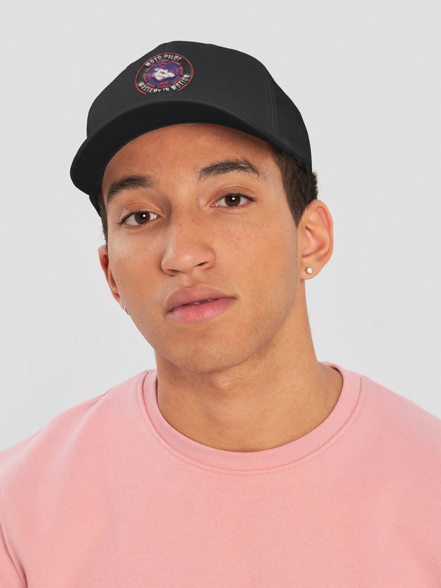 MotoPilot Hat with Red Patch product image (6)