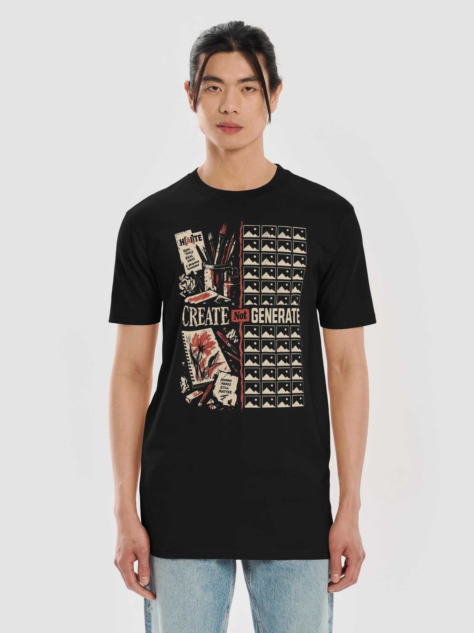 Create Not Generate: Studio vs Server | Heavyweight Tee product image (25)