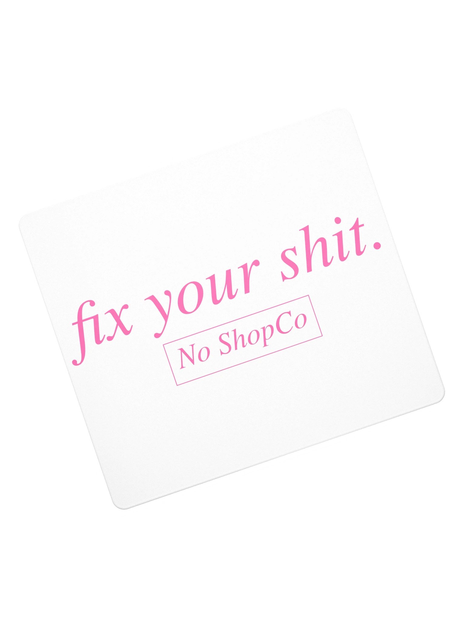 No ShopCo Gaming Mouse Pad - Pink on White product image (7)