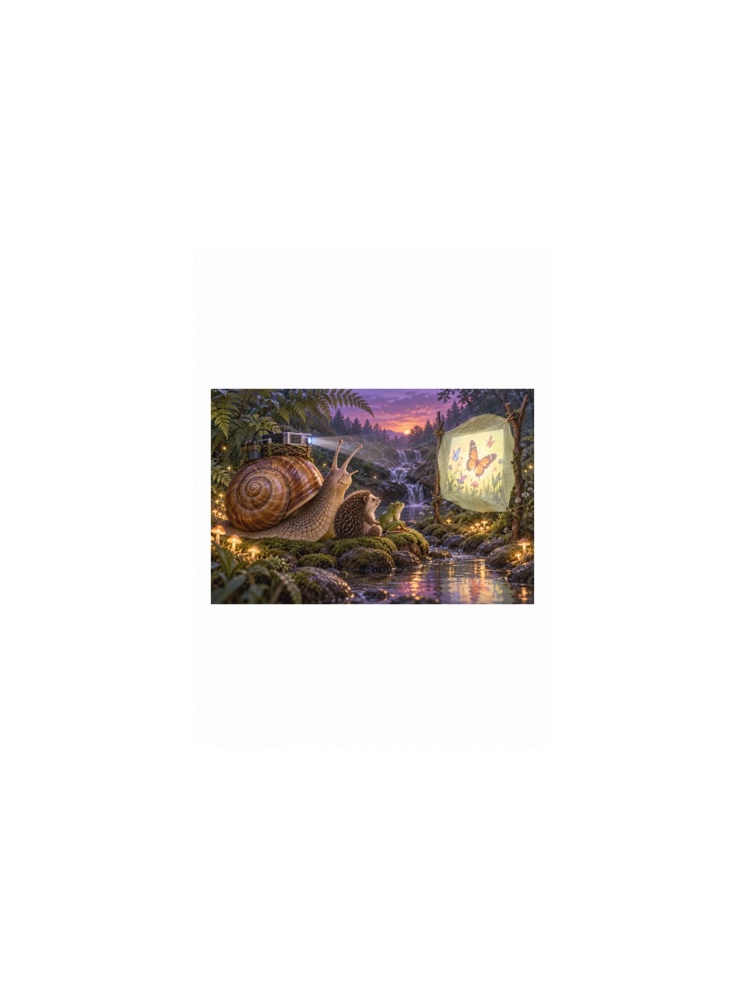 Slow Stream Small Art Print product image (1)