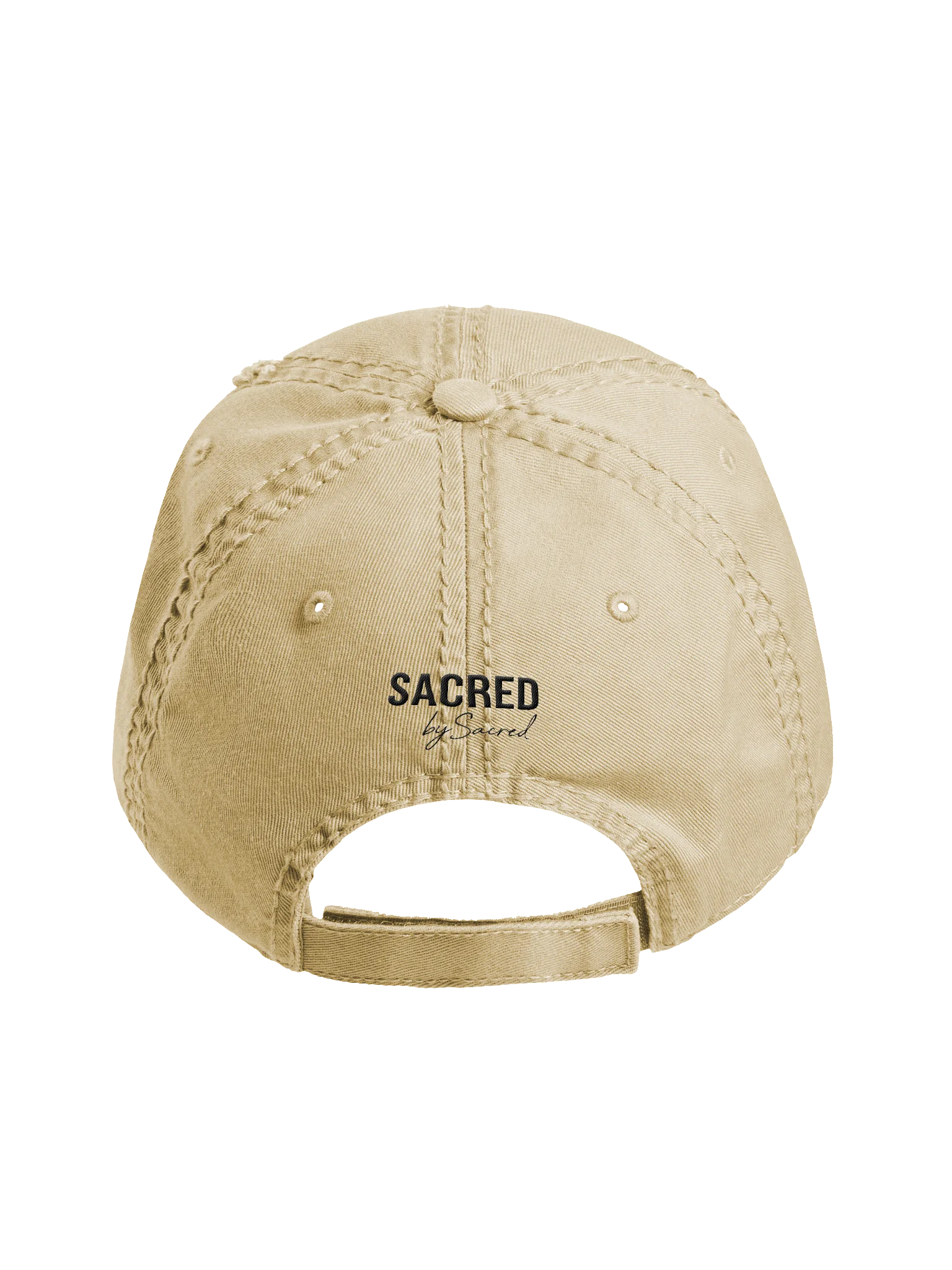 God Is Sacred - Distressed Dad Hat (Light) product image (4)