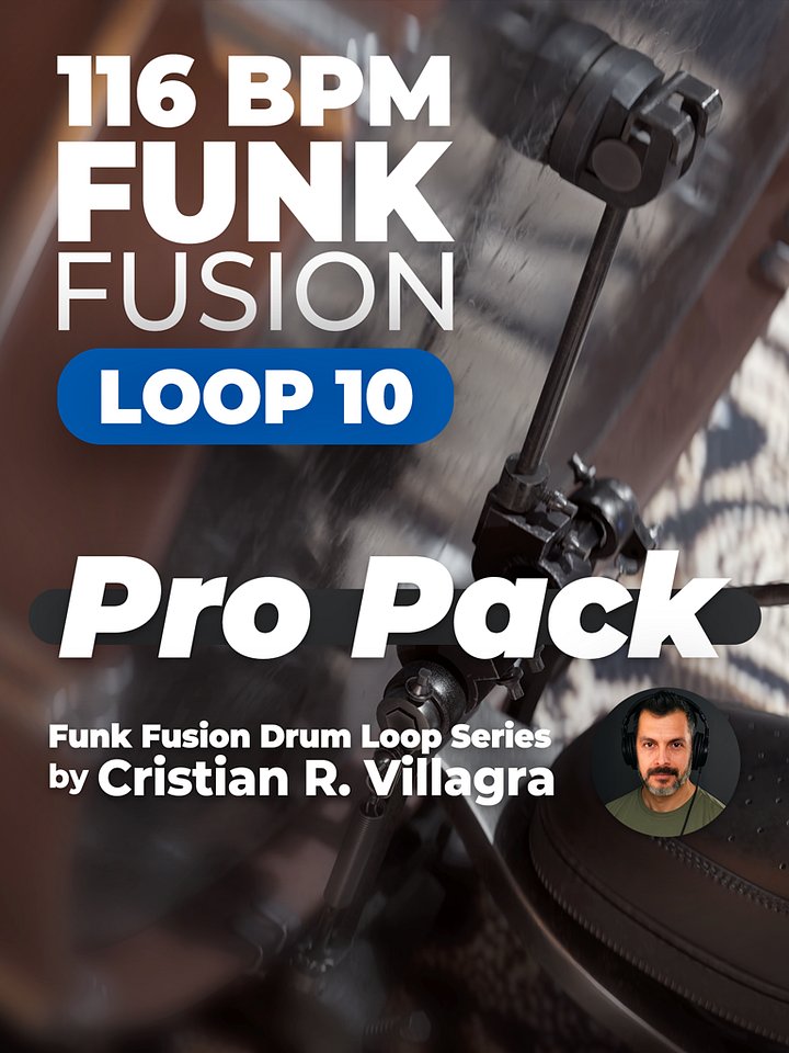 Funk Fusion Drum Loop – 116 BPM | Pro Pack (Loop 10) product image (1)