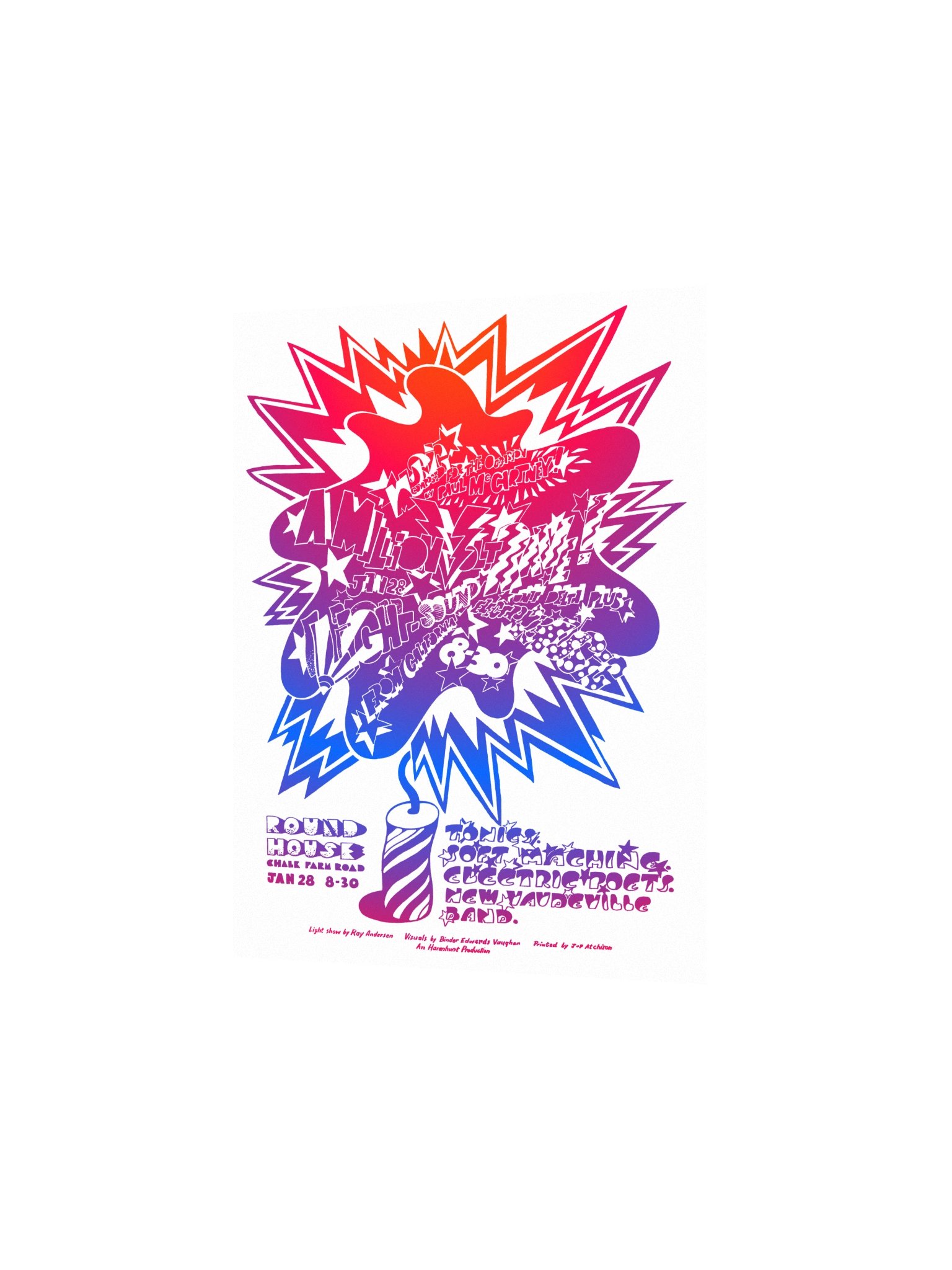 EMS/Delia Derbyshire/Radiophonic Workshop Poster - Million Volt Light & Sound Rave Studio Wall Art product image (4)