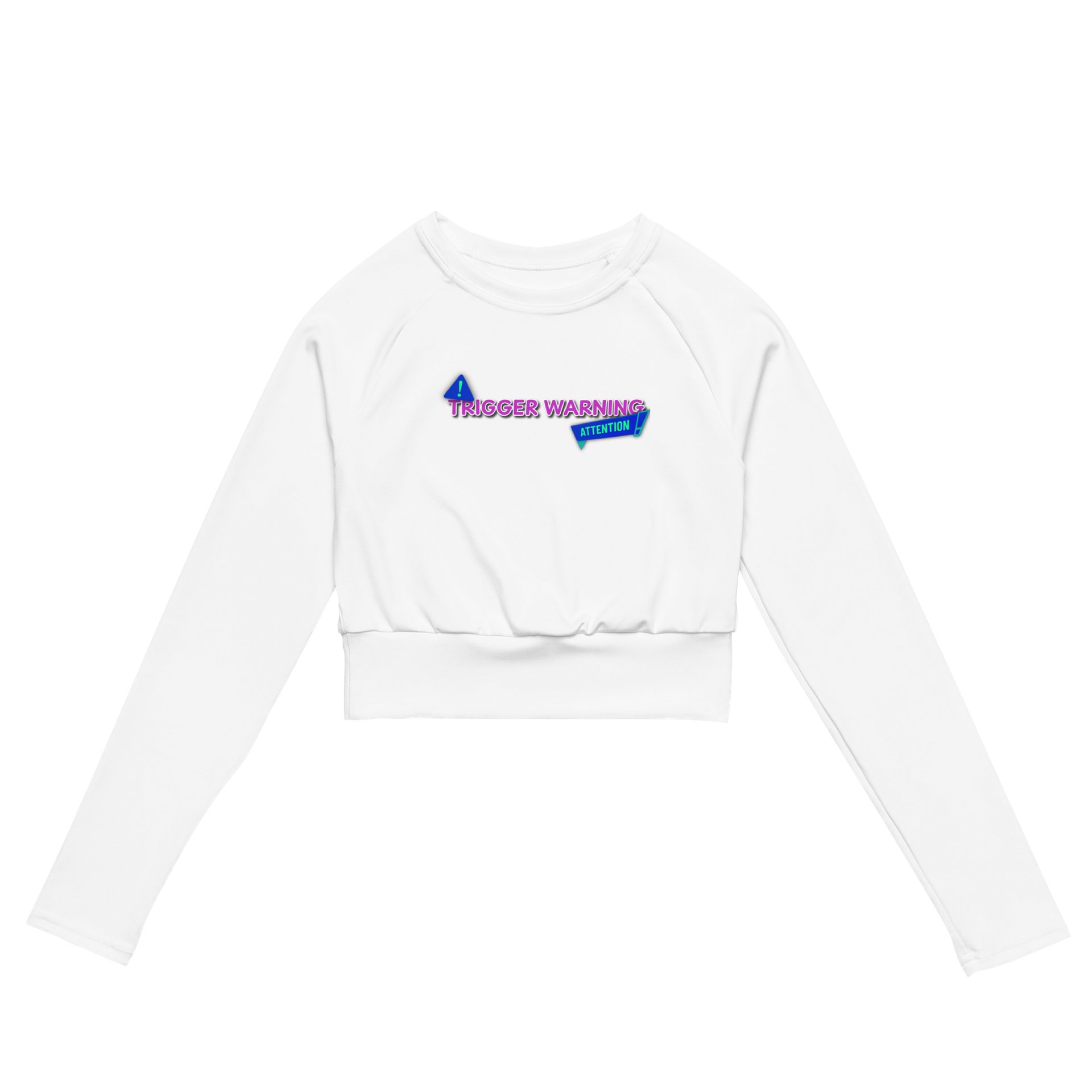 Trigger Warning Long Sleeve Crop product image (2)
