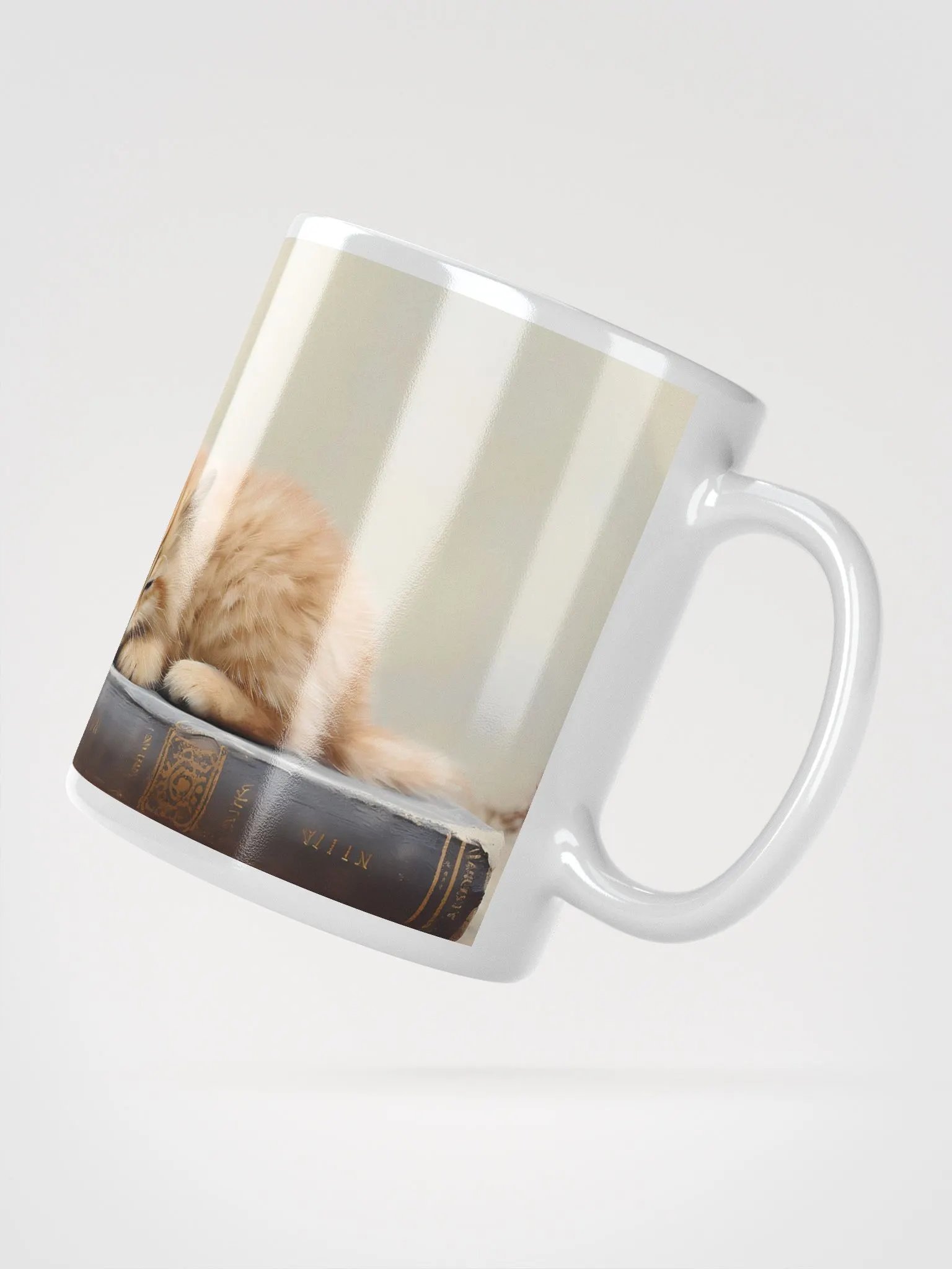 Ginger Kitten Cozy Reading Mug product image (4)